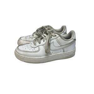 Nike Shoes Kids Size 12C White Air Force 1 Low Leather Sneakers DH2925-111